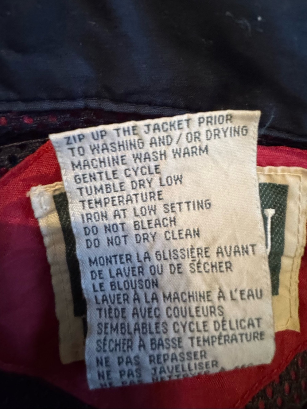 Vintage Northern Elements Windbreaker Jacket Men’s Medium Red Yellow Hooded - Picture 9 of 11